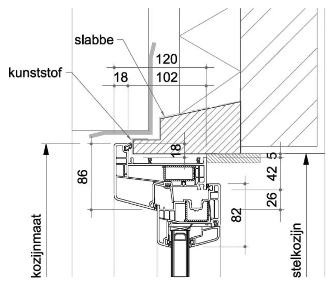 Detailtekening Detailtekeningen van Gealan S 9000 Base, blad 1